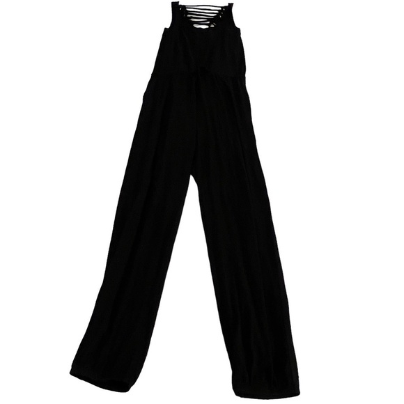 BECCA Sleeveless One Piece Jumpsuit with cutouts at Back Black M - Picture 6 of 13